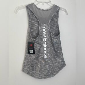 NWT Girls Large 14 16 New Balance Logo Tank Top Active Gym Shirt Heather Gray